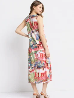 A line maxi knit dress