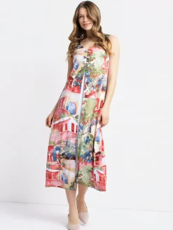 A line maxi knit dress