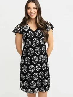 A line midi knit dress