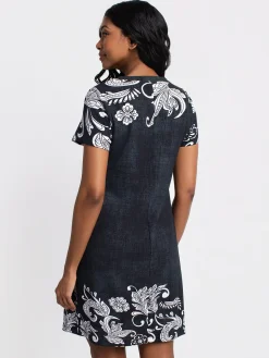 A line midi knit dress
