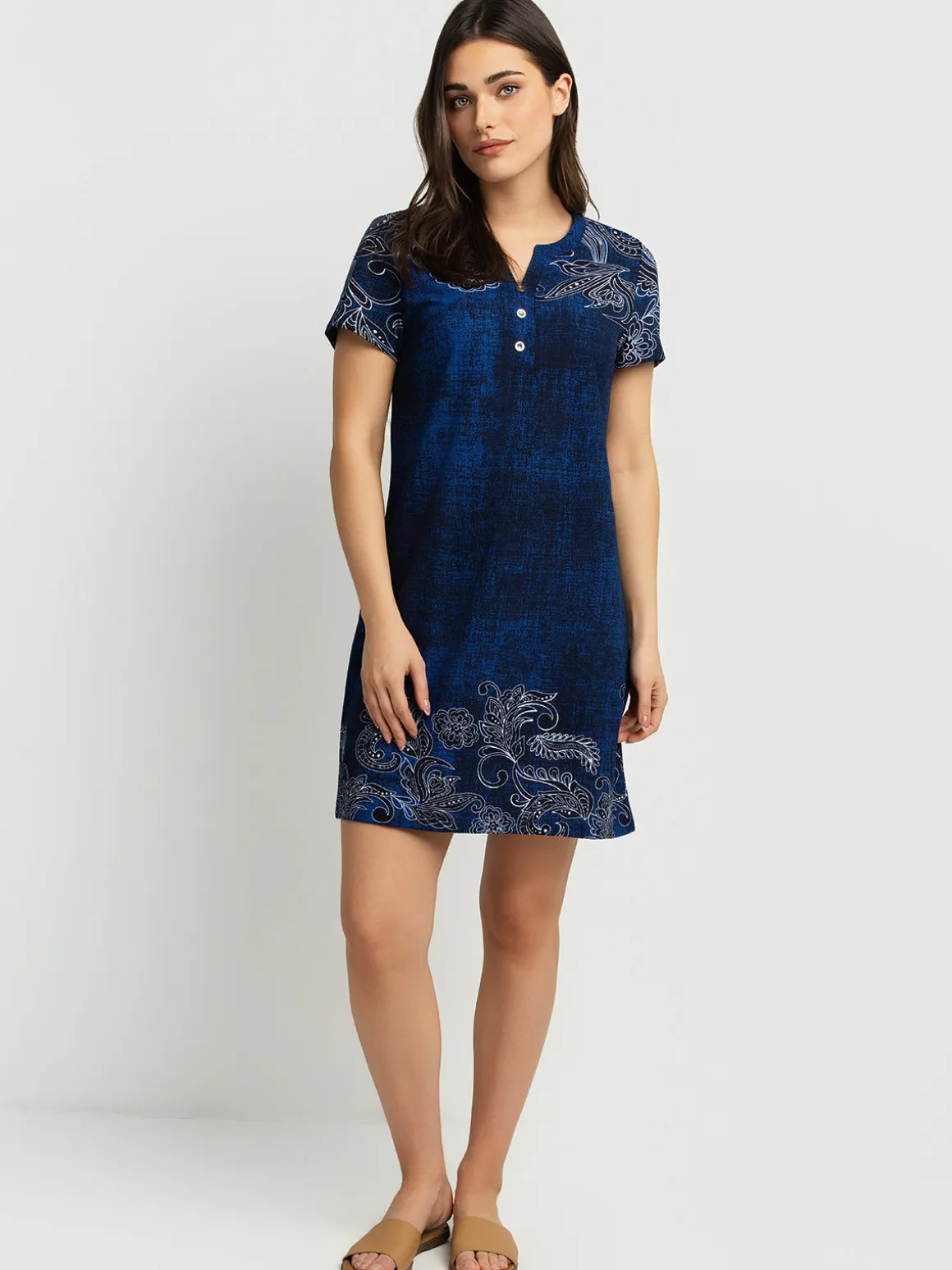 A line midi knit dress