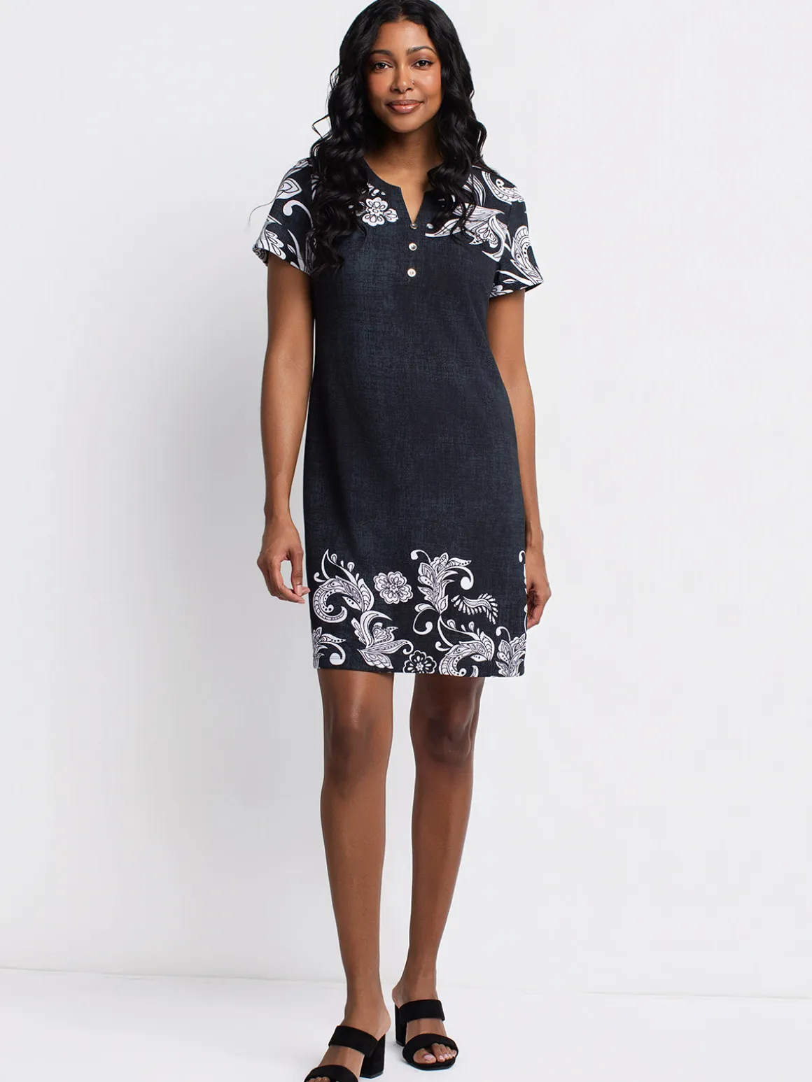 A line midi knit dress