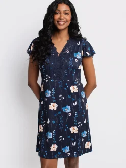 A line midi knit dress