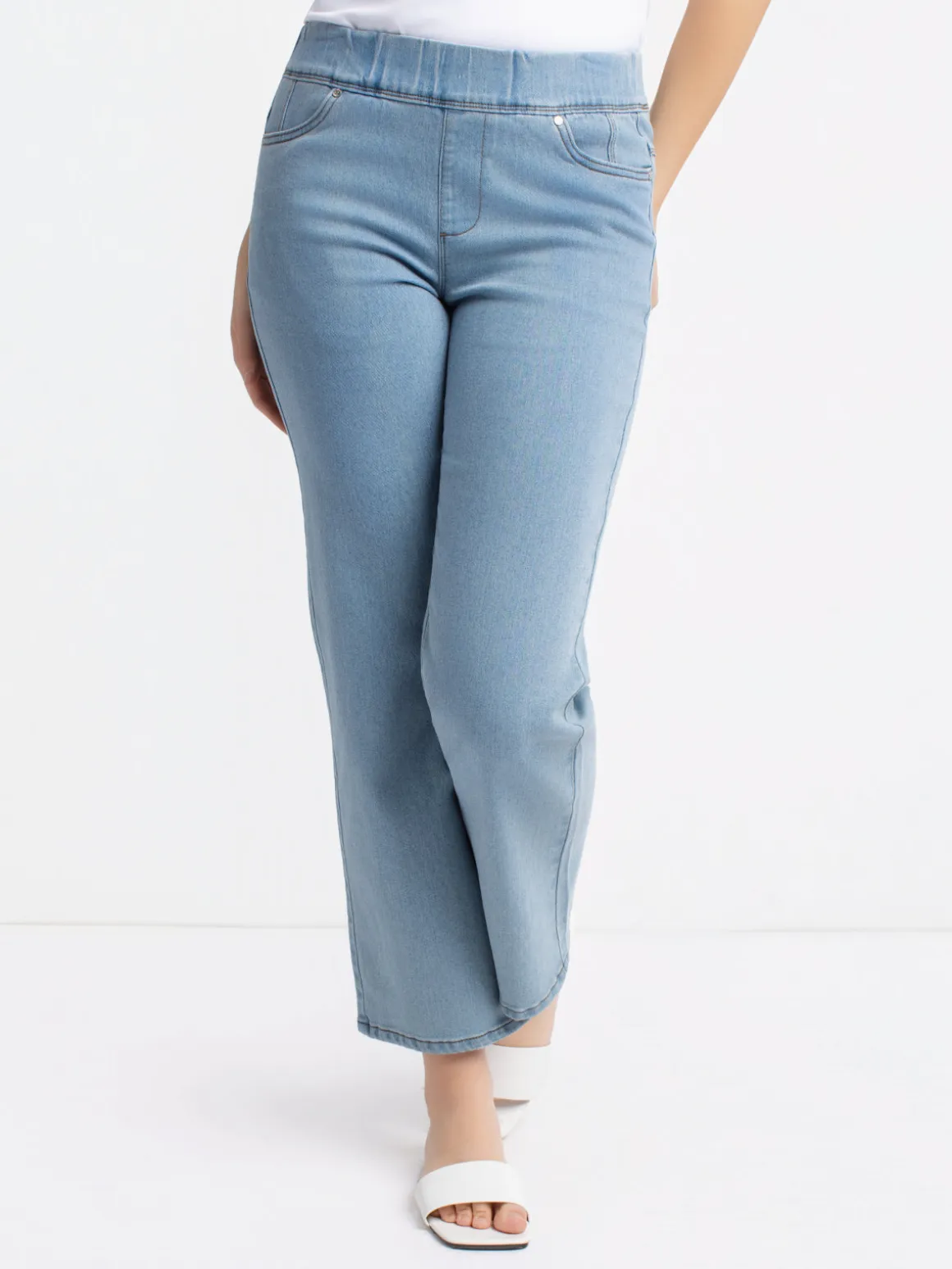 Bootcut denim pants
