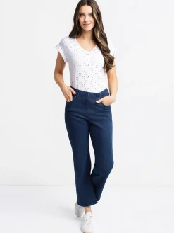 Bootcut denim pants