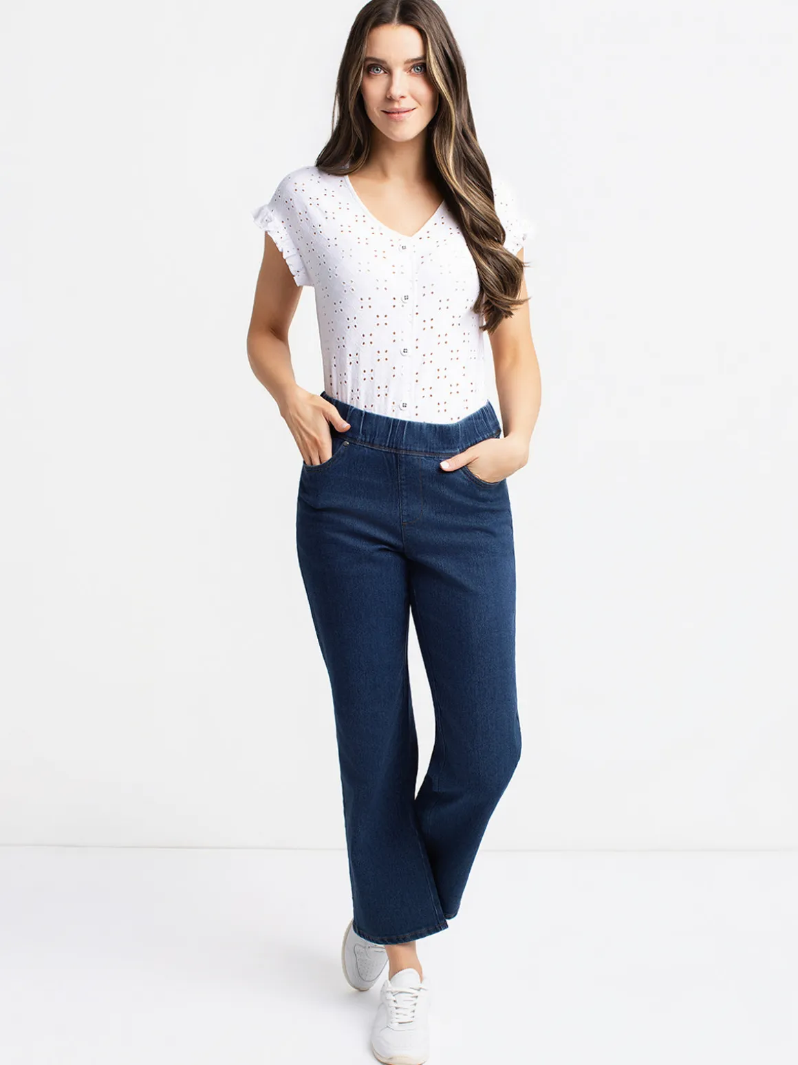 Bootcut denim pants