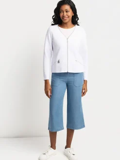 Denim capri