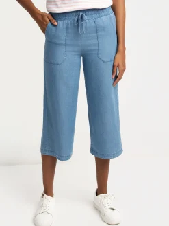 Denim capri