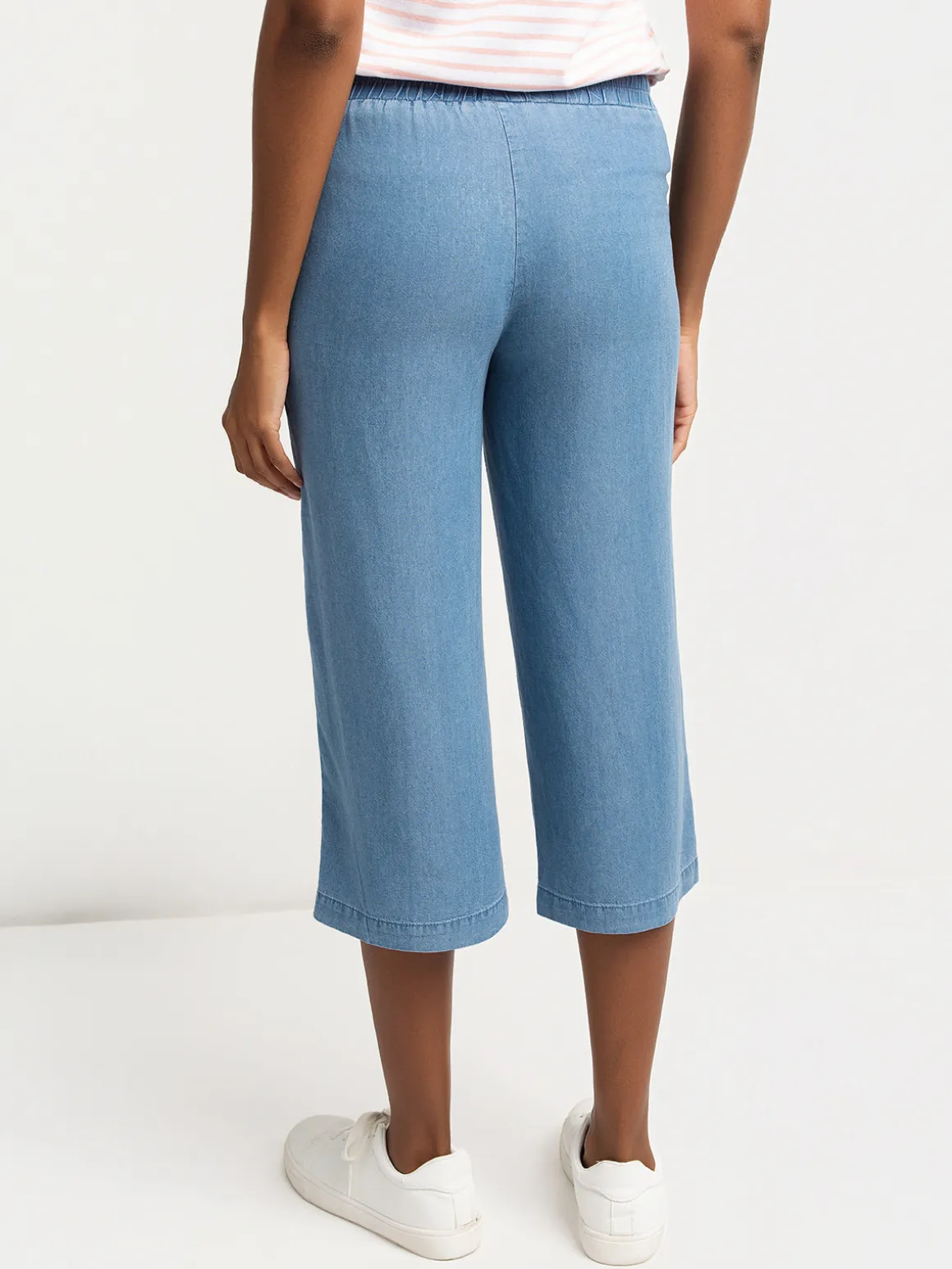 Denim capri