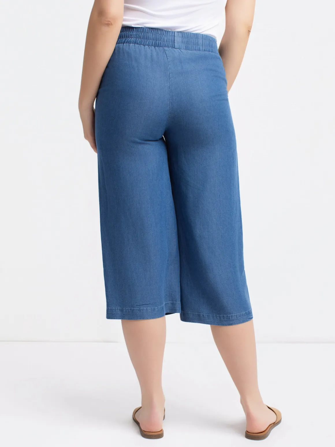 Denim capri