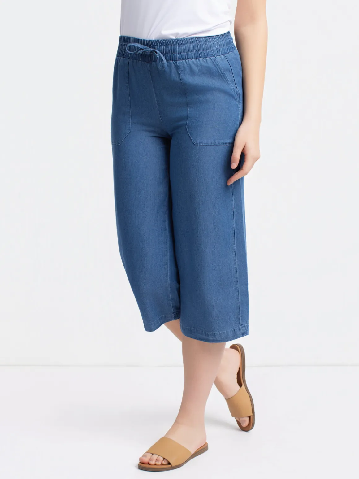 Denim capri