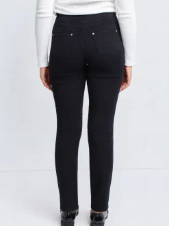 Diana straight-leg pull-on jeans