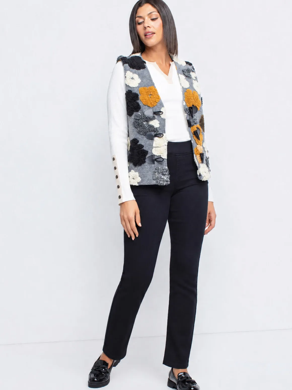 Diana straight-leg pull-on jeans