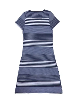 Flared maxi knit dress