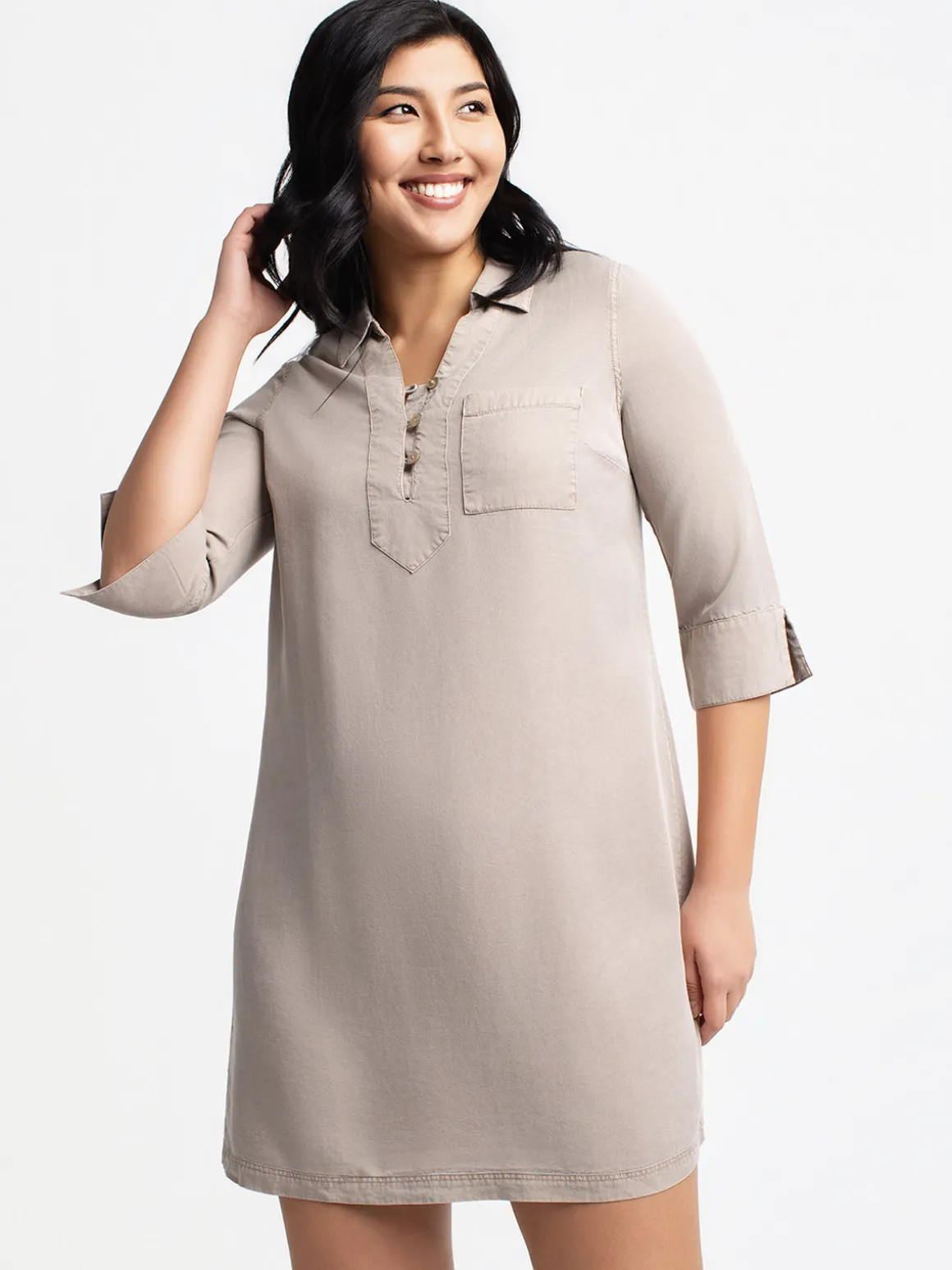 Flared midi dress