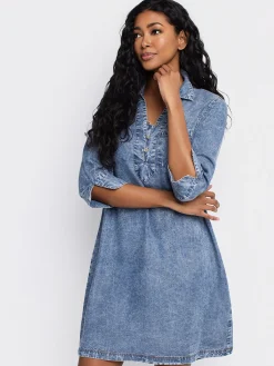 Flared midi dress