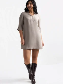 Flared midi dress