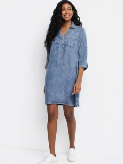 Flared midi dress
