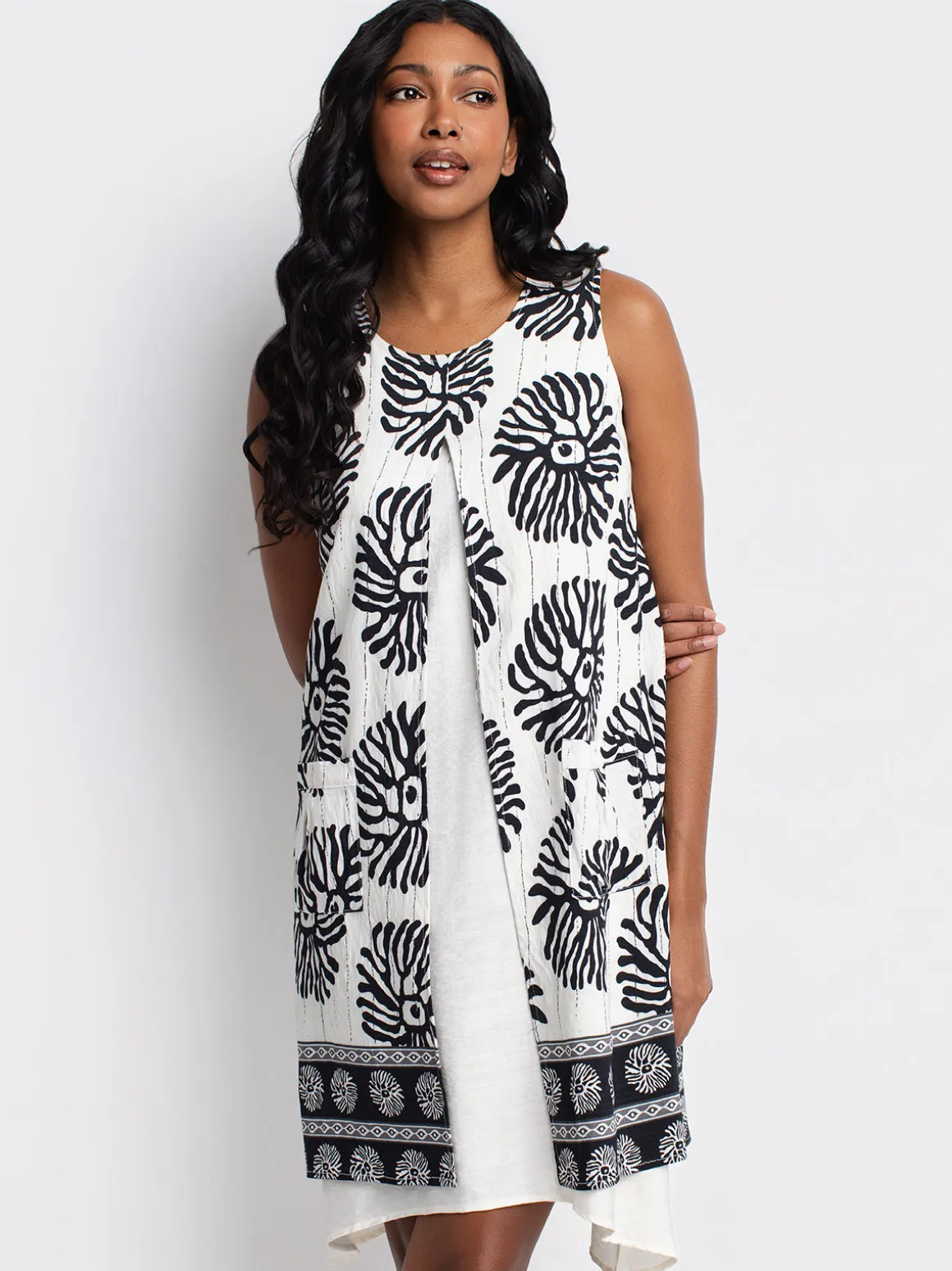 Flared midi dress