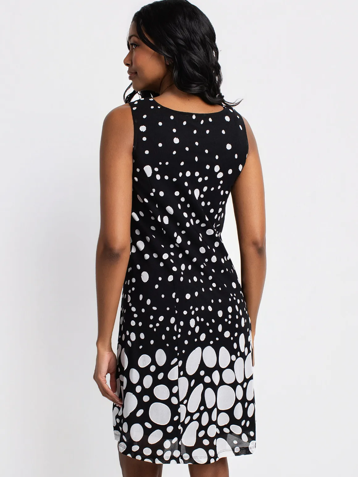 Flared midi knit dress