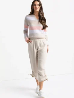 Flared pull-on pant
