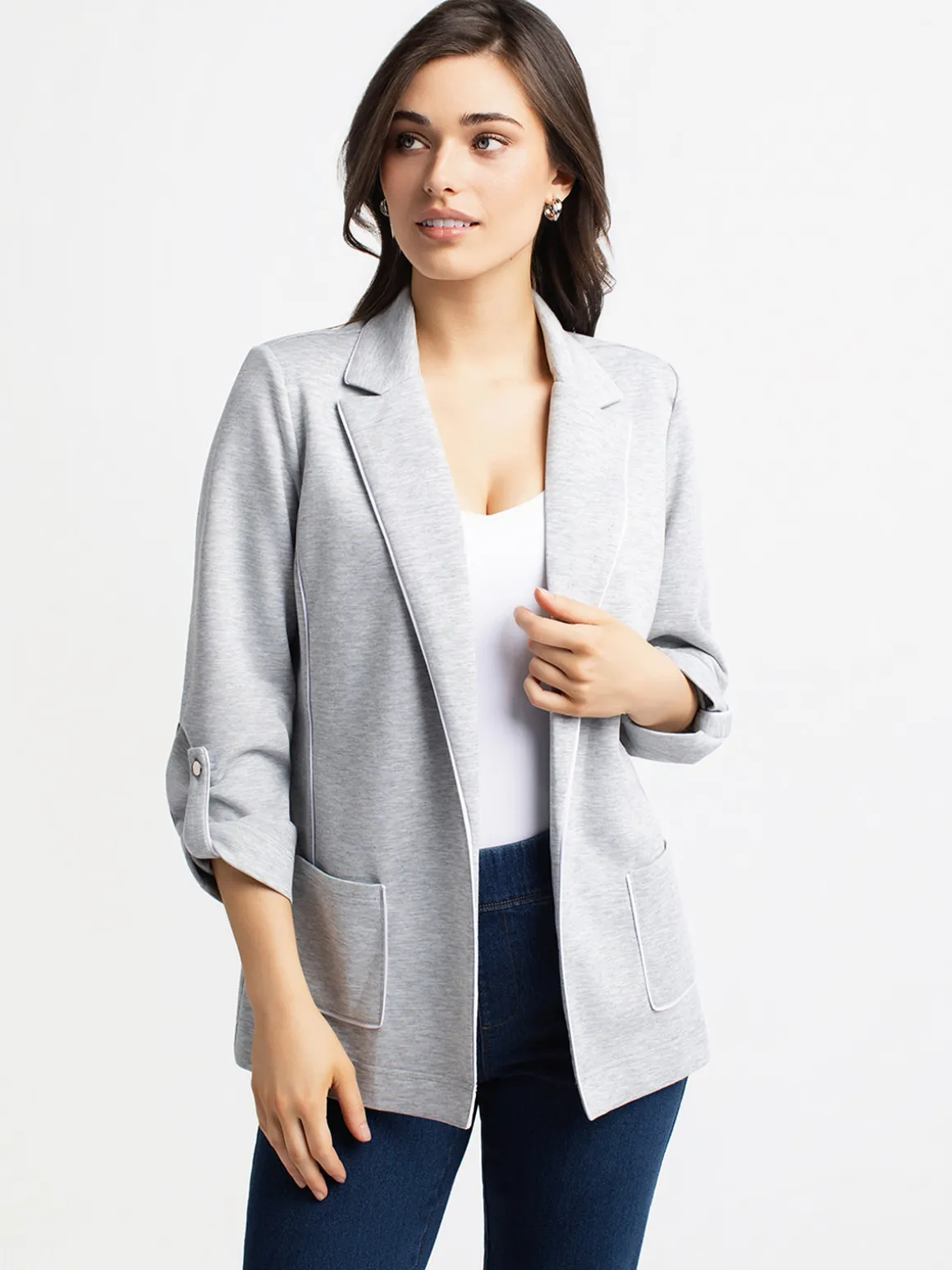Knit semi-fitted vest