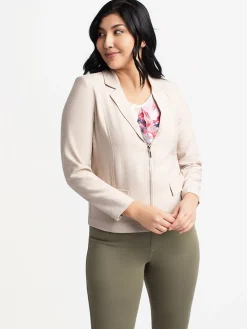 Lightweight Zip-Up Blazer