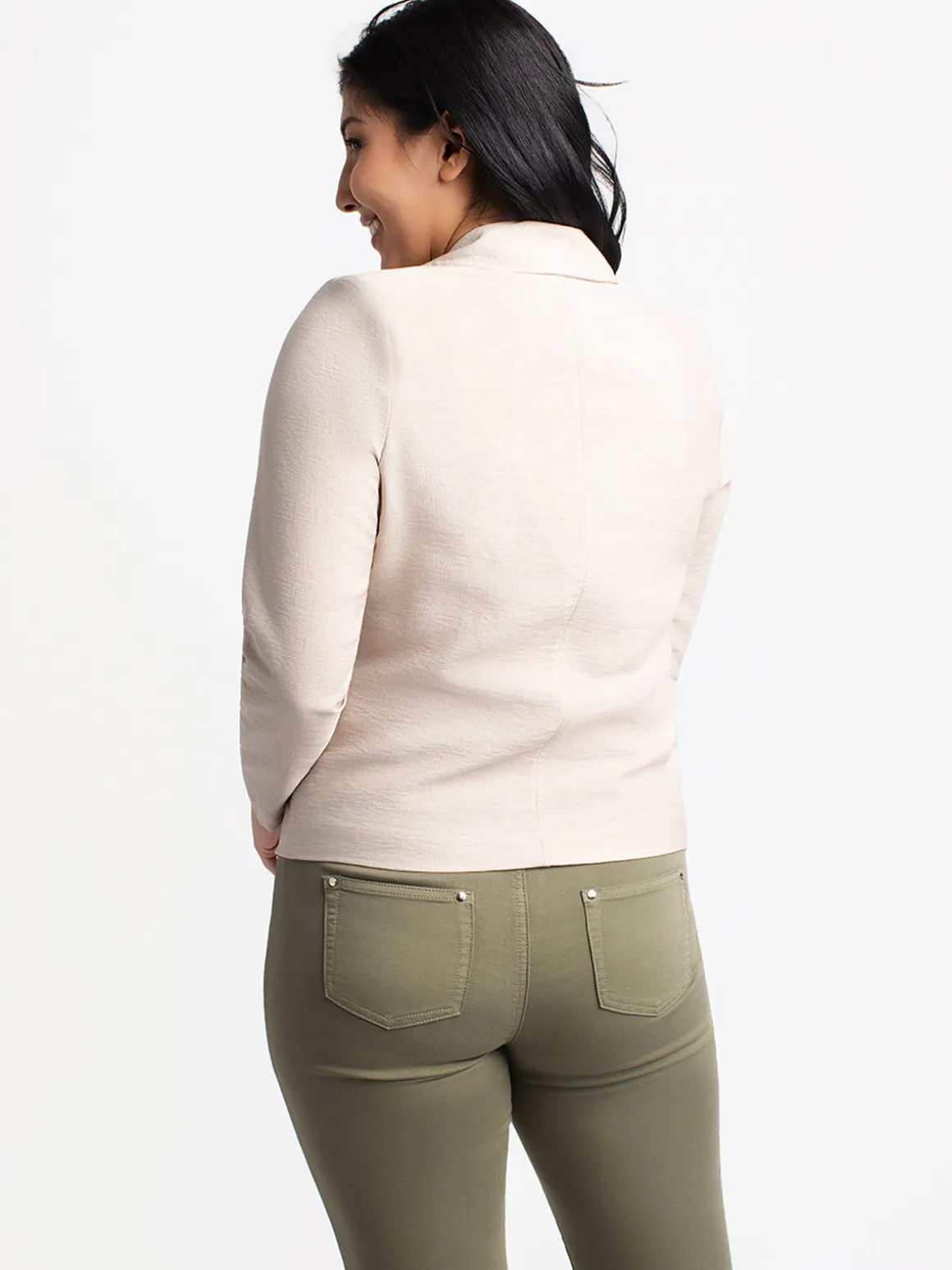 Lightweight Zip-Up Blazer