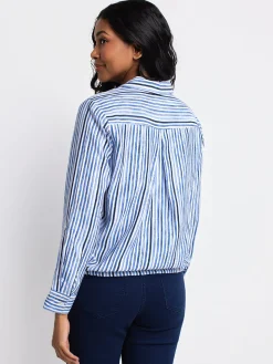 Long-sleeve loose blouse