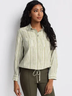 Long-sleeve loose blouse