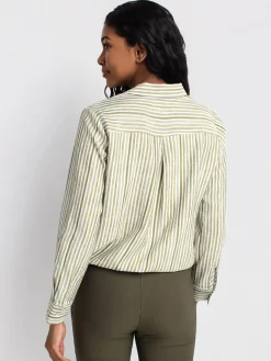 Long-sleeve loose blouse