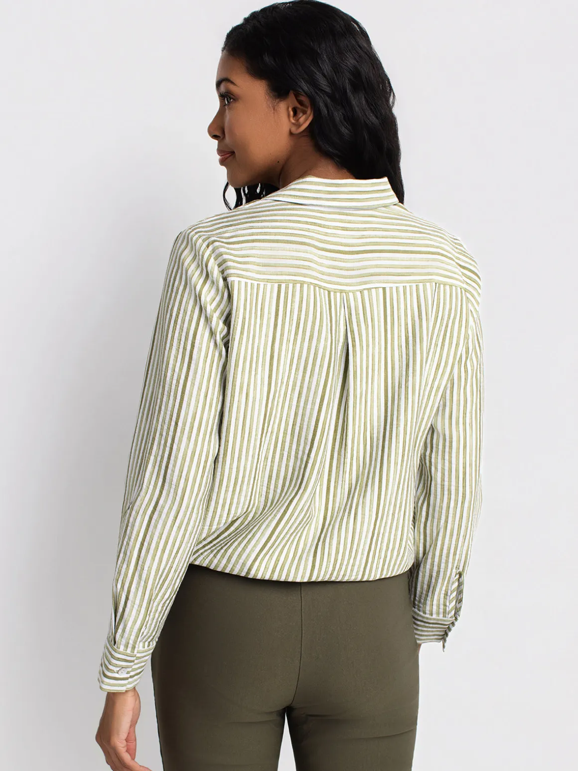 Long-sleeve loose blouse