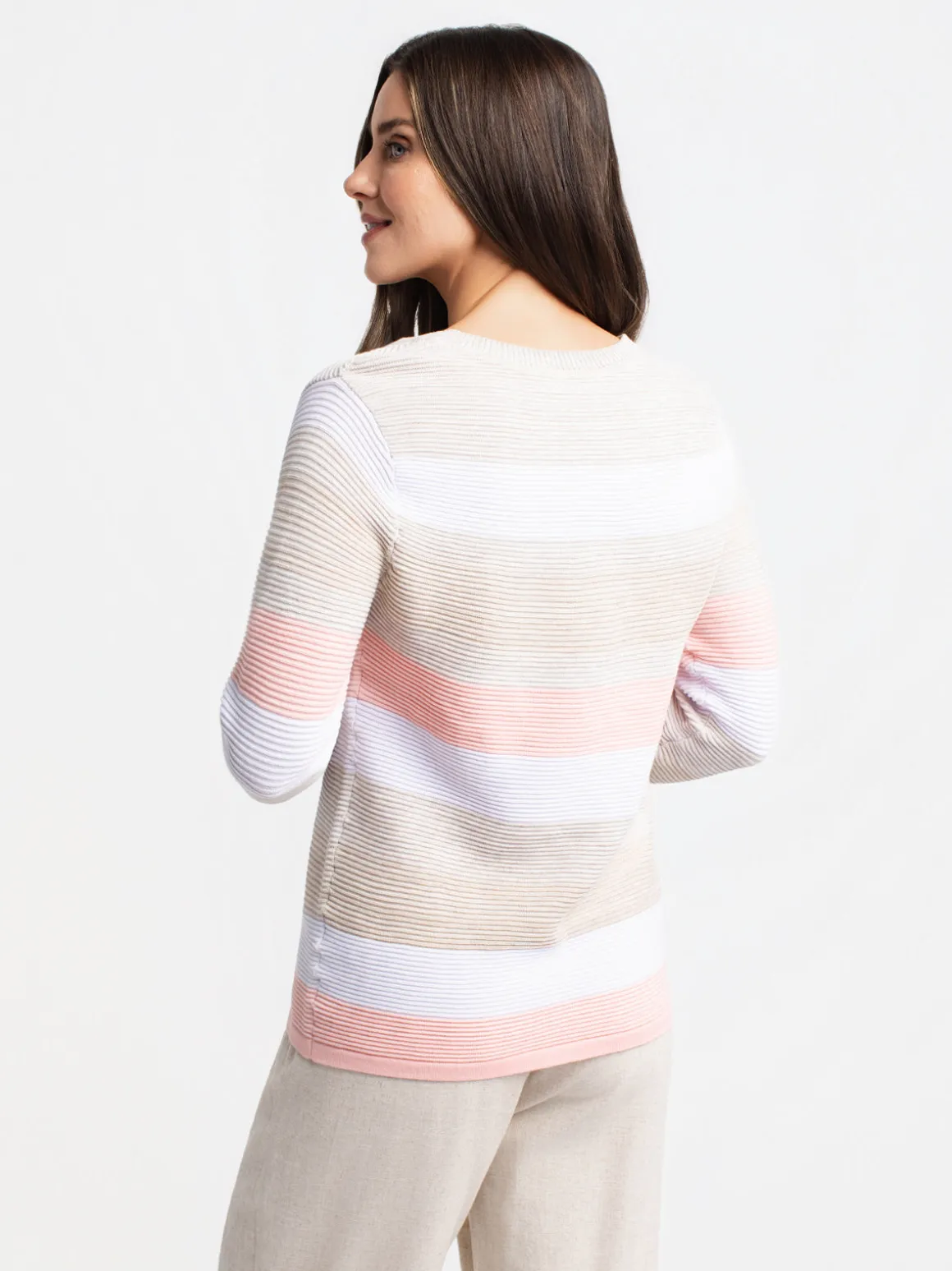 Long-sleeve pullover sweater