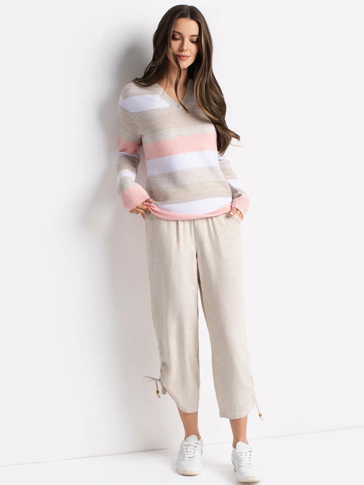 Long-sleeve pullover sweater