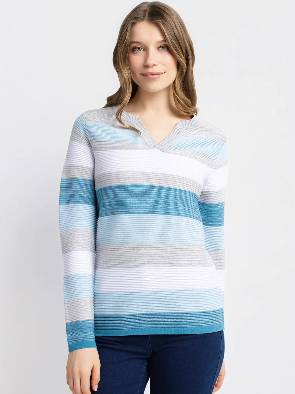 Long-sleeve pullover sweater