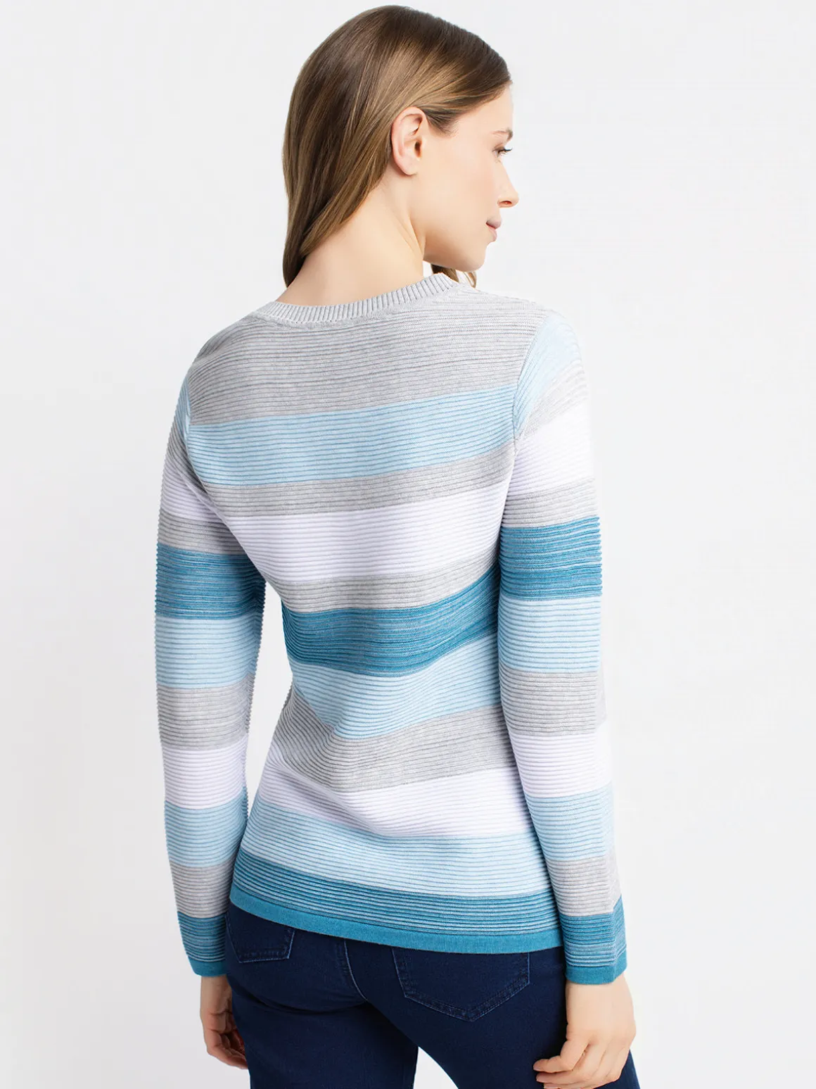 Long-sleeve pullover sweater