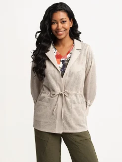 Long-sleeve semi-fitted cardigan