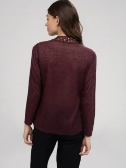 Long-sleeve semi-fitted t-shirt