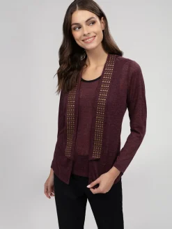 Long-sleeve semi-fitted t-shirt