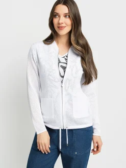 Long-sleeve sweater cardigan