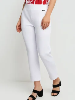 Narrow semi-fitted pull-on dress pant - Petite
