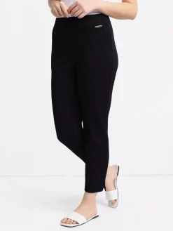 Narrow semi-fitted pull-on dress pant - Petite