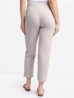 Narrow semi-fitted pull-on dress pant - Petite