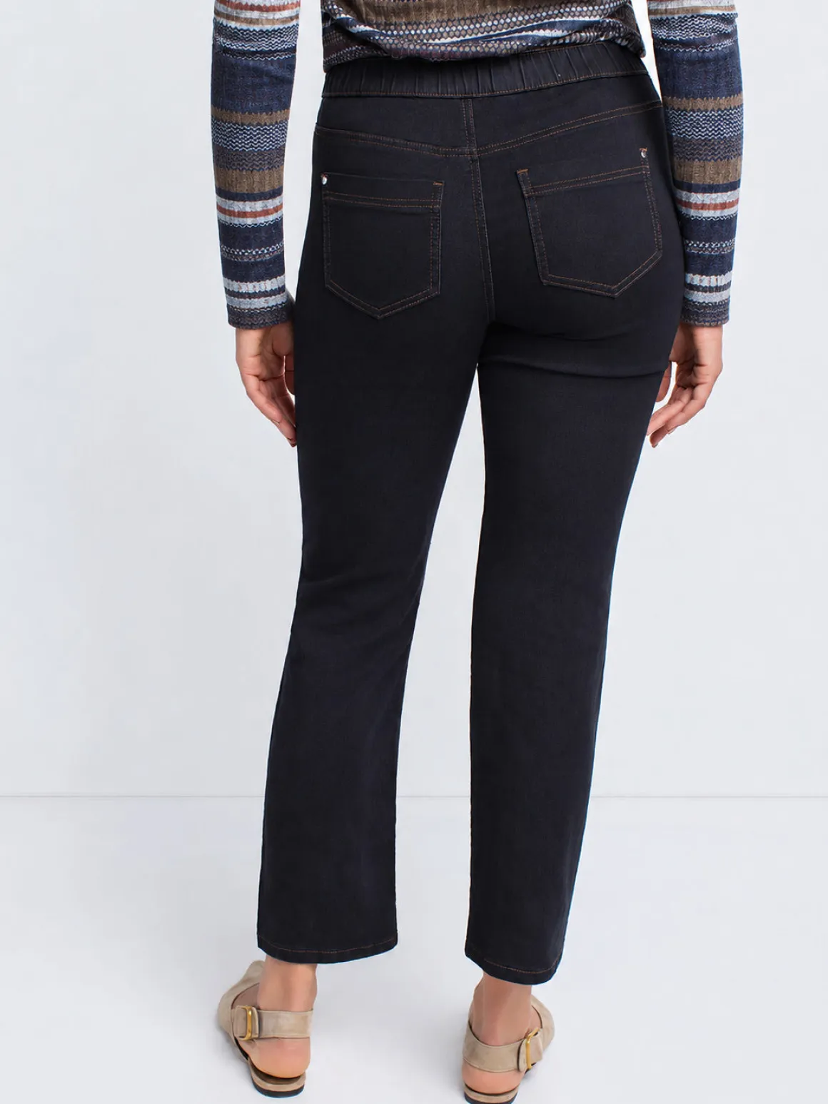 Pull-On 7/8 Denim Jeans - Petite