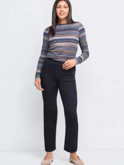 Pull-On 7/8 Denim Jeans - Petite