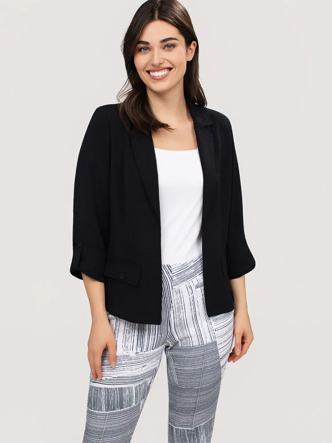 Semi-fitted blazer
