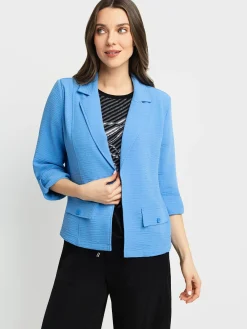 Semi-fitted blazer