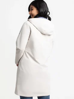 Semi-fitted long coat