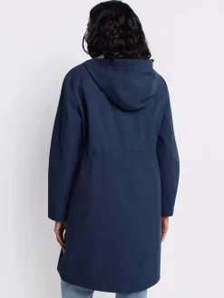 Semi-fitted long coat
