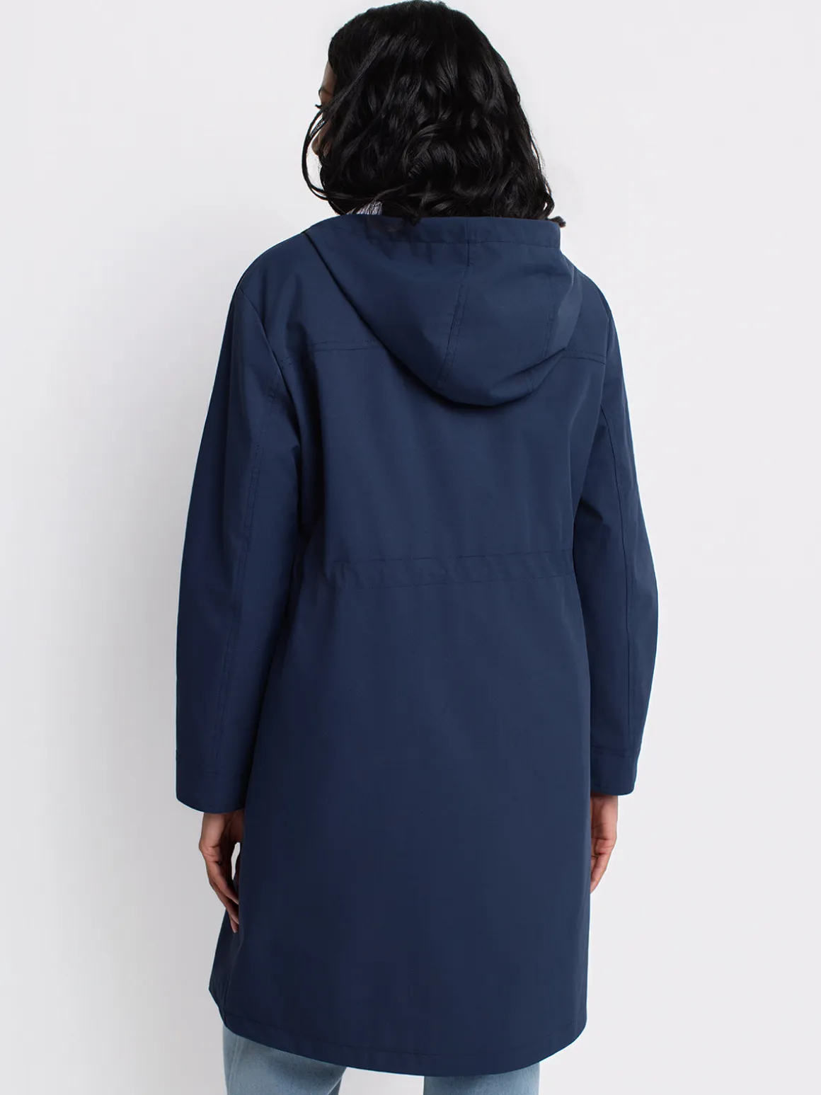 Semi-fitted long coat